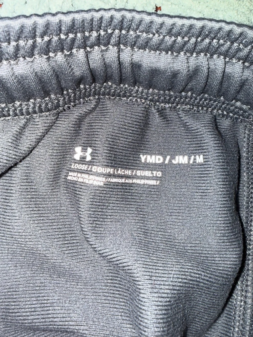 Under Armour Kids Gray Joggers Black Accents Boys Medium YMD Athletic Pants